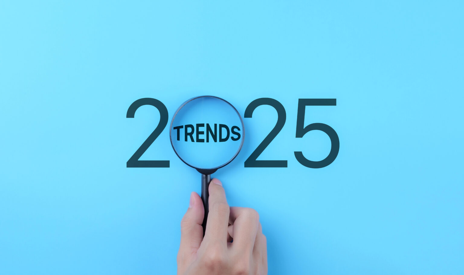 2025 marketing trends and growth opportunities 2025 trends magnified by a glass