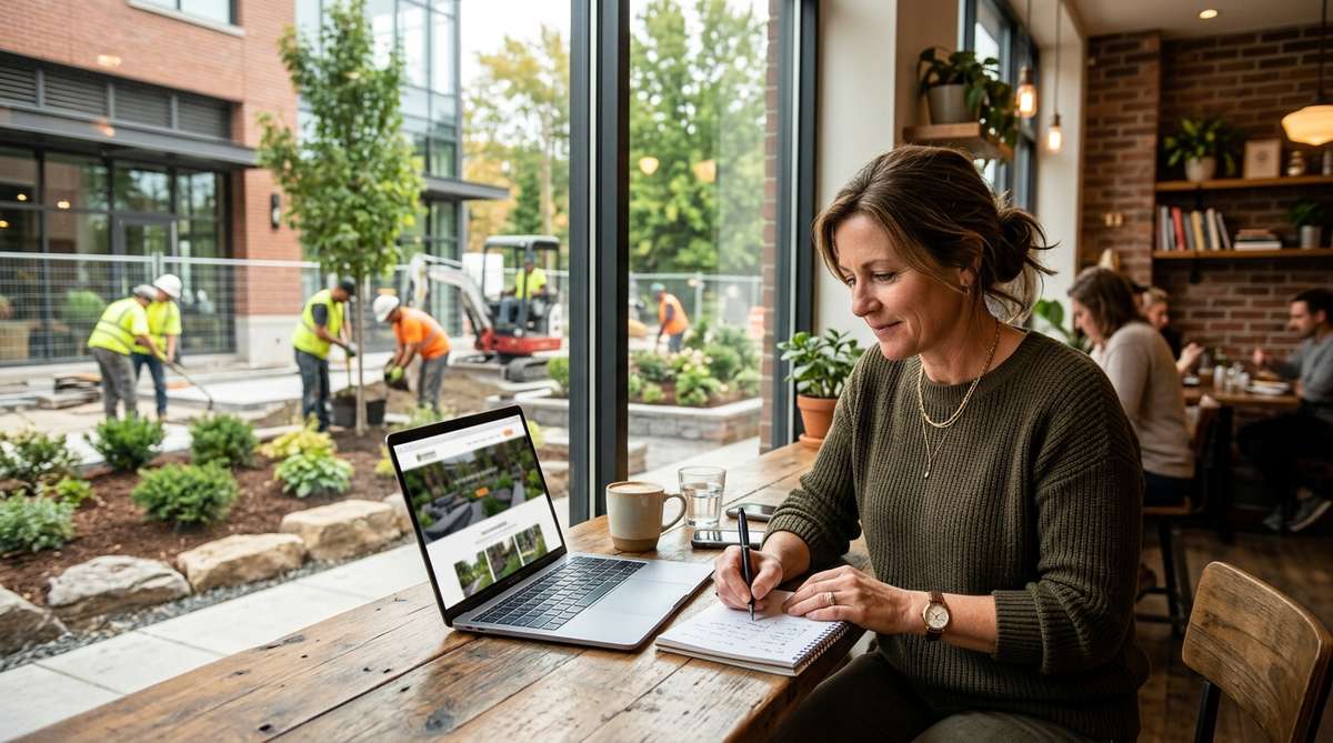 Digital marketing dashboard for landscaping company