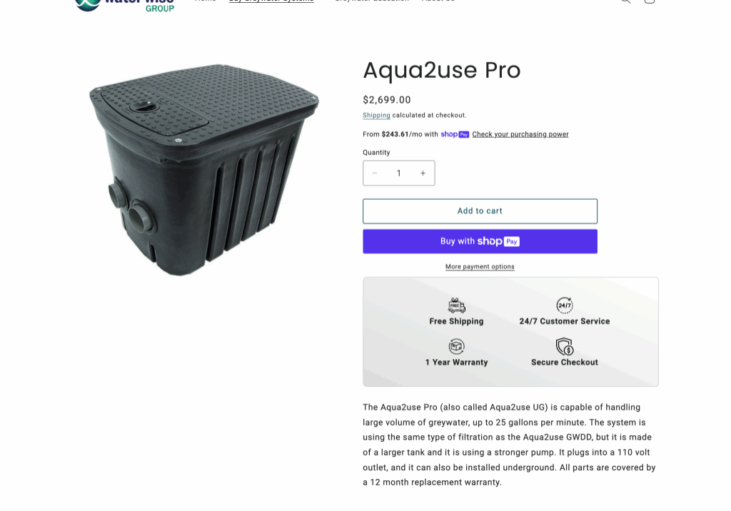 waterwisegroup products