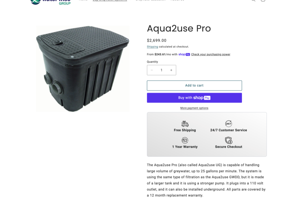waterwisegroup products
