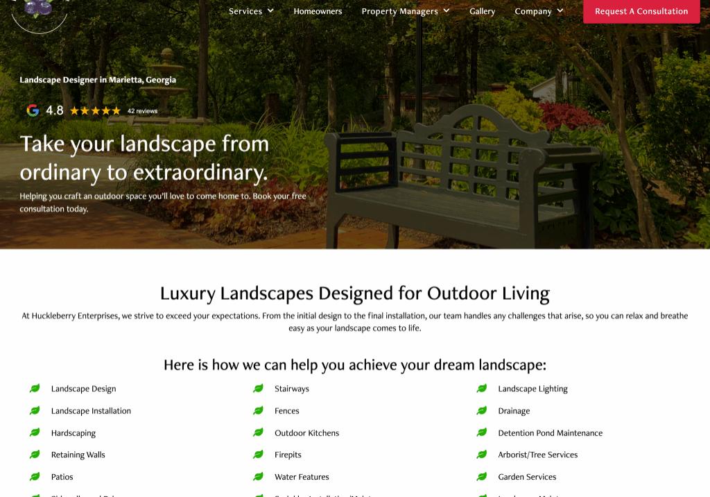 yourhuckleberry design and build landscape design